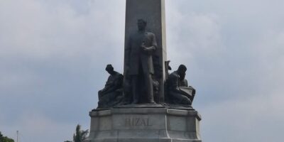 close up of rizal monument