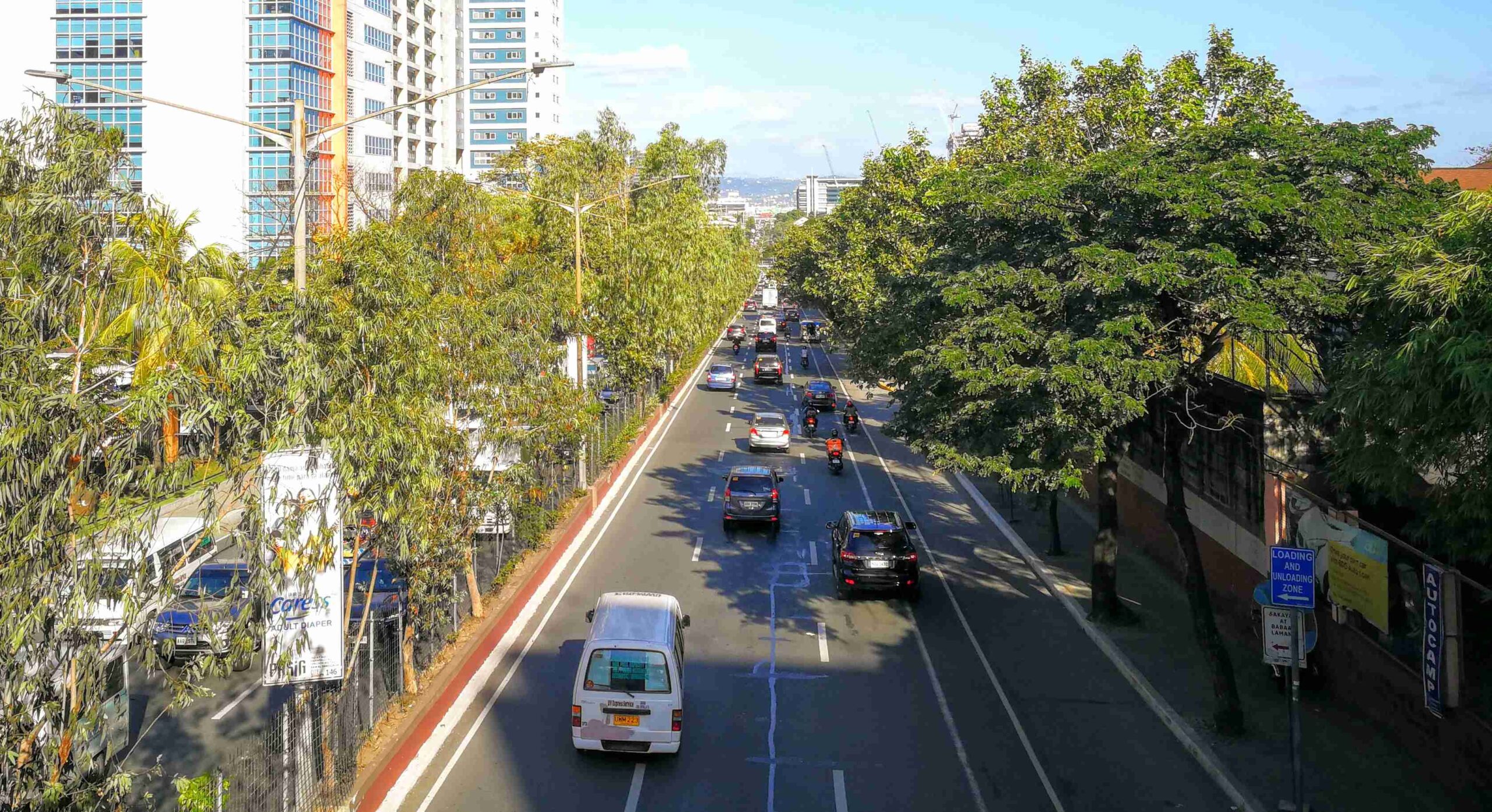 Ortigas Avenue eastbound overhead view